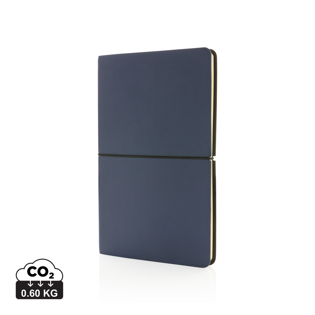 Carnet de notes publicitaire A5 couverture souple Bleu marine